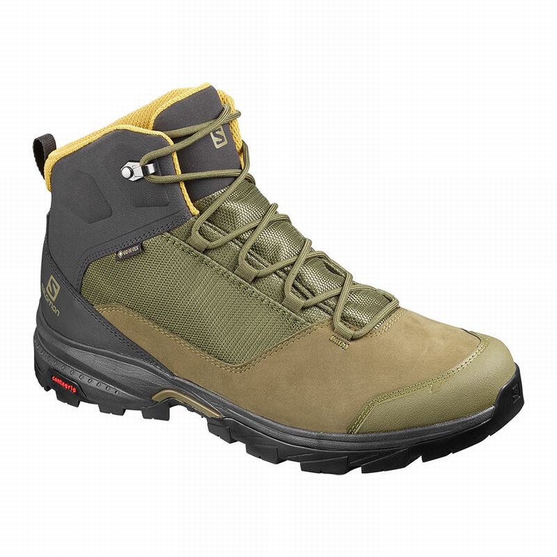 SALOMON OUTWARD GORE-TEX Philippines - Men's Hiking Boots - Olive | 915486-TJN